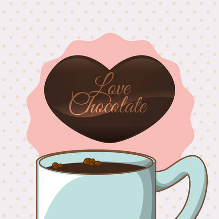 Chocolate digital design, vector illustration 10 eps graphicのイラスト素材