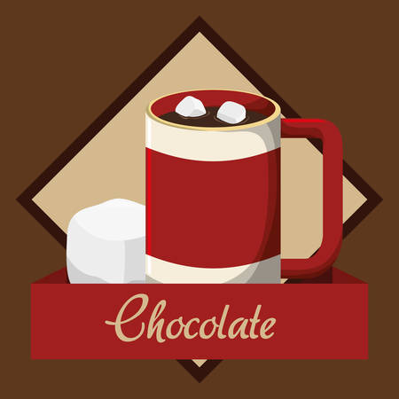 Chocolate digital design, vector illustration 10 eps graphicのイラスト素材