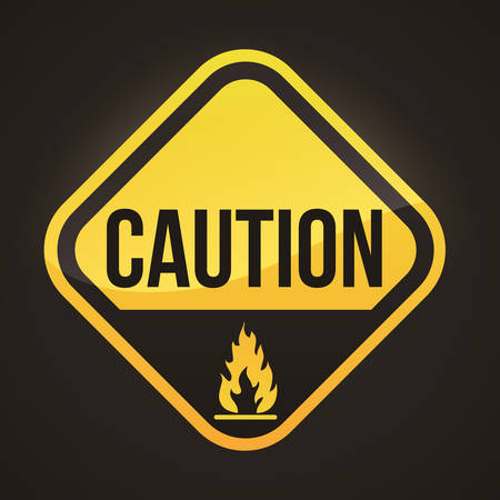 Warning sign digital design, vector illustration 10 eps graphicのイラスト素材