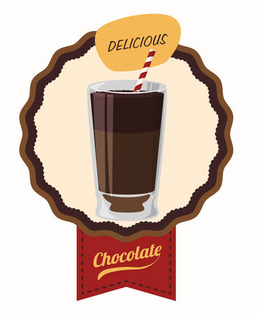 Chocolate digital design, vector illustration 10 eps graphicのイラスト素材