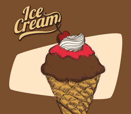 Chocolate digital design, vector illustration 10 eps graphicのイラスト素材