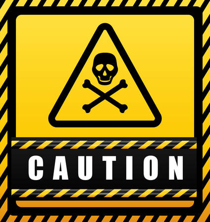 Warning sign digital design, vector illustration 10 eps graphicのイラスト素材
