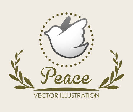 Peace digital design, vector illustration 10 eps graphicのイラスト素材