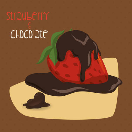 Chocolate digital design, vector illustration 10 eps graphicのイラスト素材