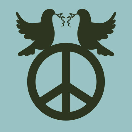 Peace digital design, vector illustration  graphicのイラスト素材