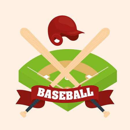 Baseball sport design, vector illustration eps 10.のイラスト素材