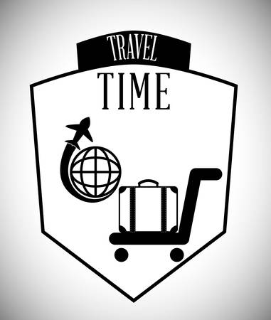 travel baggage digital design, vector illustration 10 eps graphicのイラスト素材