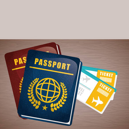 passport to travel design, vector illustration 10 eps graphicのイラスト素材