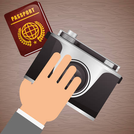 passport to travel design, vector illustration 10 eps graphicのイラスト素材