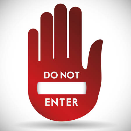 stop sign design, vector illustration 10 eps graphicのイラスト素材