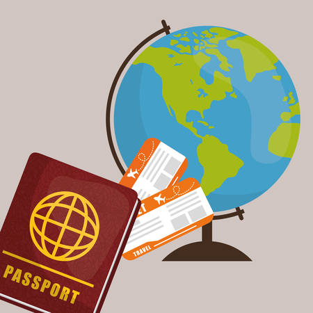 passport to travel design, vector illustration 10 eps graphicのイラスト素材