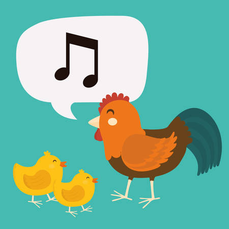 Rural lifestyle concept, farm icons, vector illustrationのイラスト素材