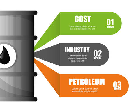 Petroleum and oil prices industrial companies, vector illustrationのイラスト素材