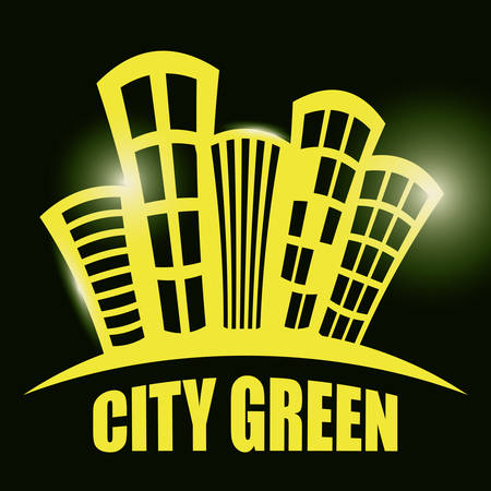 Real estate edifices and residential towers on cities, vector illustrationのイラスト素材