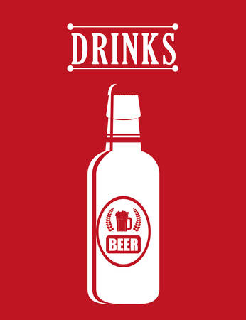type of drink and his respective container concept, vector illustration のイラスト素材