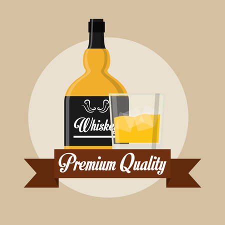 type of drink and his respective glass concept, vector illustration  のイラスト素材