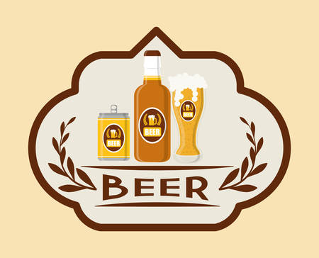 type of drink and his respective container concept, vector illustration  のイラスト素材