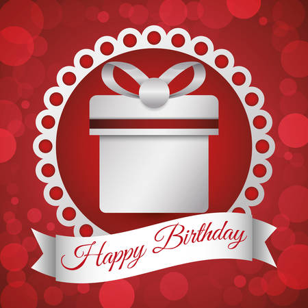 Happy Birthday concept with party icons design, vector illustration 10 eps graphic.のイラスト素材