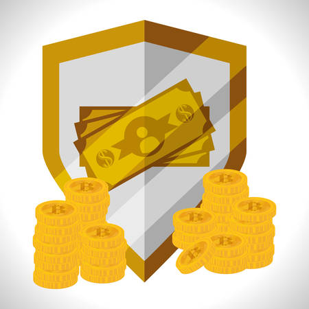 Security System concept with warning icons design, vector illustration 10 eps graphic.のイラスト素材