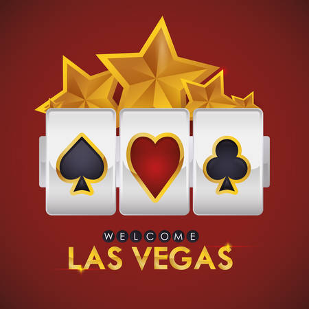 Las Vegas concept with casino icons design, vector illustration  graphic.のイラスト素材