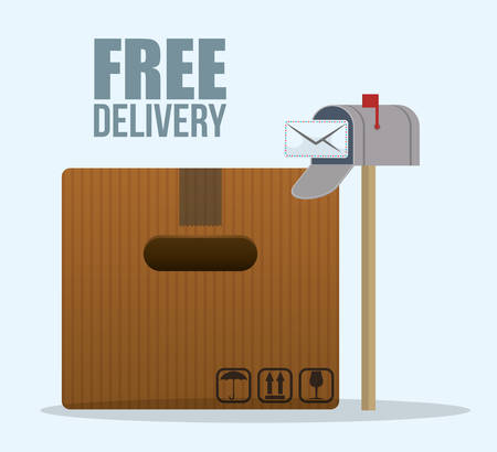delivery concept shipping icons design, vector illustration 10 eps graphic.のイラスト素材
