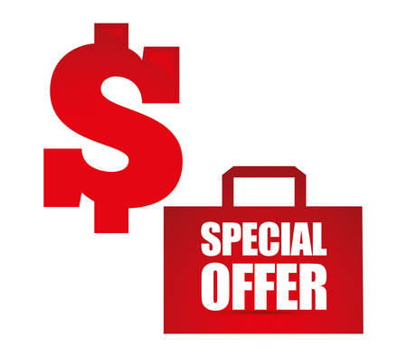 Special offer concept label with sale icons, vector illustration  graphic.のイラスト素材