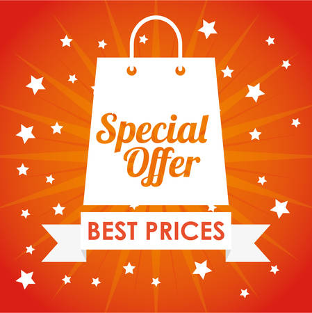 Special offer concept label with sale icons, vector illustration graphic.のイラスト素材
