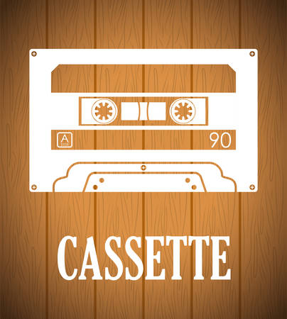 Retro objects and vintage media design, vector illustrationのイラスト素材