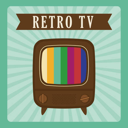 Retro objects and vintage media design, vector illustrationのイラスト素材