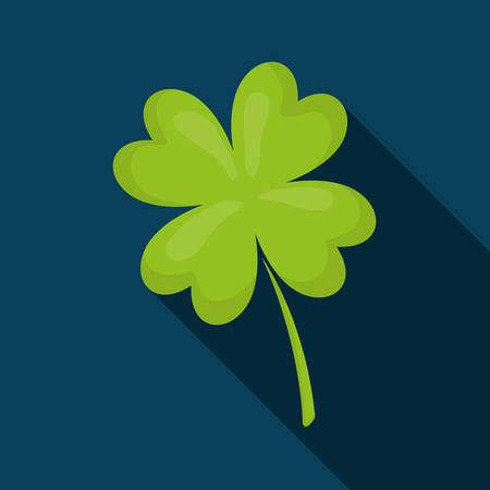 Clover lucky irish leaf graphic design, vector illustrationのイラスト素材