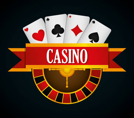 Casino royal games graphic design, vector illustrationのイラスト素材