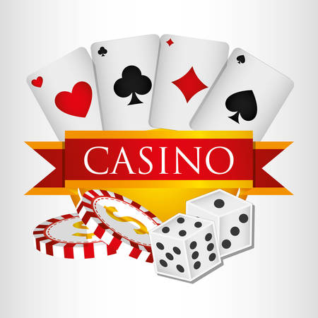 Casino royal games graphic design, vector illustrationのイラスト素材