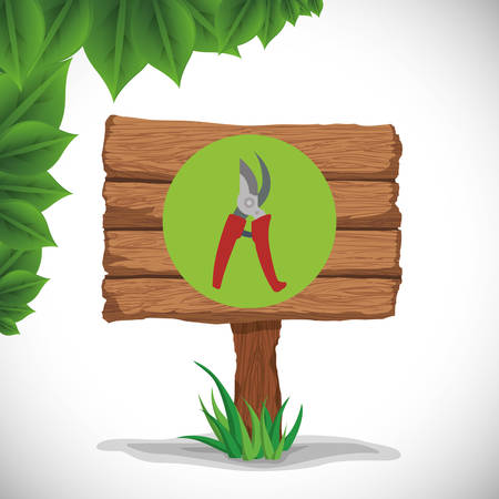Gardening concept with natural icons design, vector illustration 10 eps graphic.のイラスト素材