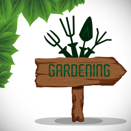 Gardening concept with natural icons design, vector illustration 10 eps graphic.のイラスト素材