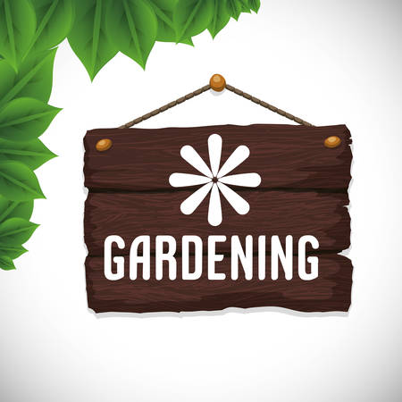 Gardening concept with natural icons design, vector illustration 10 eps graphic.のイラスト素材