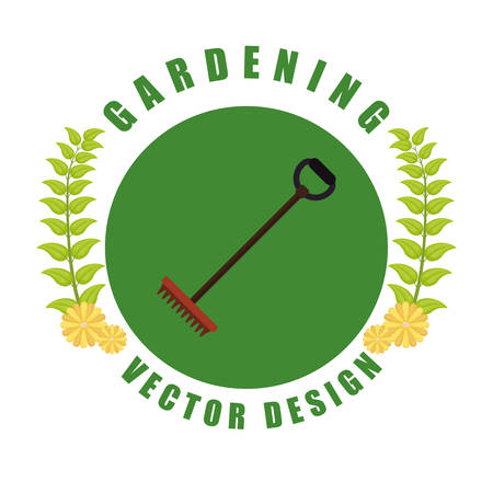 Gardening concept with natural icons design, vector illustration 10 eps graphic.のイラスト素材