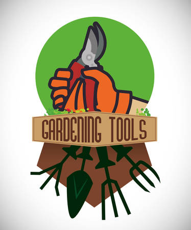 Gardening concept with natural icons design, vector illustration 10 eps graphic.のイラスト素材