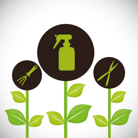 Gardening concept with natural icons design, vector illustration 10 eps graphic.のイラスト素材