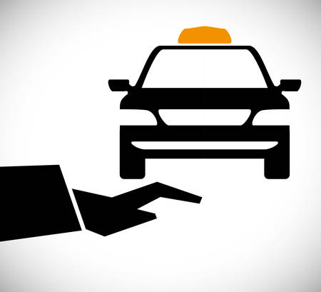 Taxi concept with service icon design, vector illustration 10 eps graphic.のイラスト素材