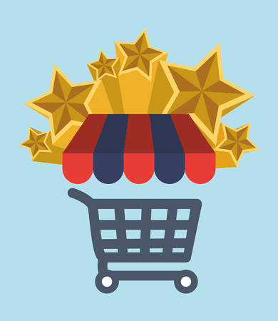 Supermarket concept with shopping icons design, vector illustration 10 eps graphic.のイラスト素材