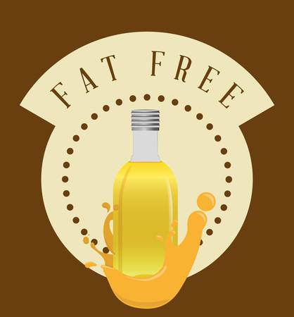 Fat free concept with healthy and quality icon design, vector illustration 10 eps graphic.のイラスト素材