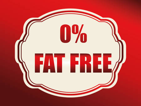 Fat free concept with healthy and quality icon design, vector illustration 10 eps graphic.のイラスト素材