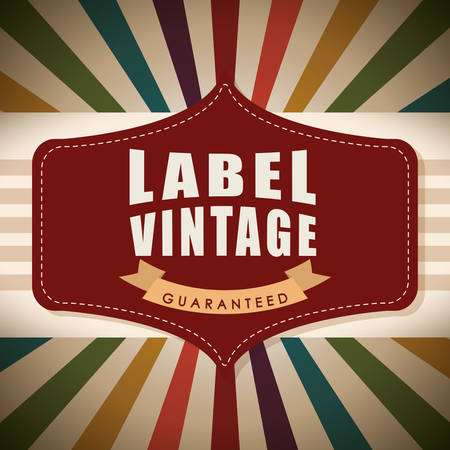 Vintage and retro label design, vector illustrationのイラスト素材