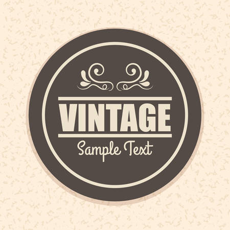Vintage and retro label design, vector illustrationのイラスト素材