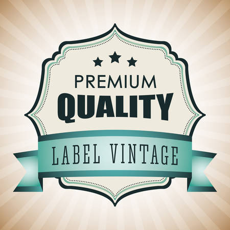 Vintage and retro label design, vector illustrationのイラスト素材