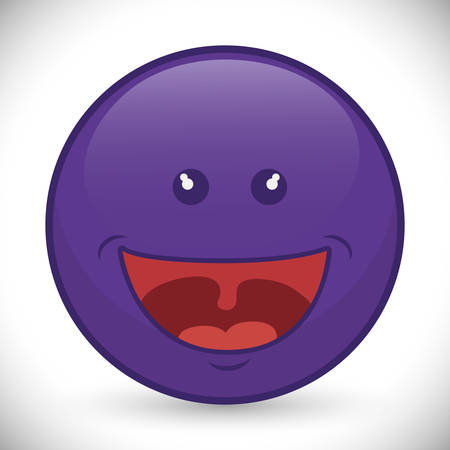 Funny cartoon face design, vector illustration eps 10.のイラスト素材