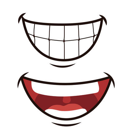 Funny cartoon face design, vector illustration eps 10.のイラスト素材