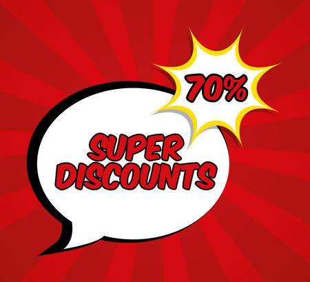 Big sales and special offers shopping design, vector illustrationのイラスト素材