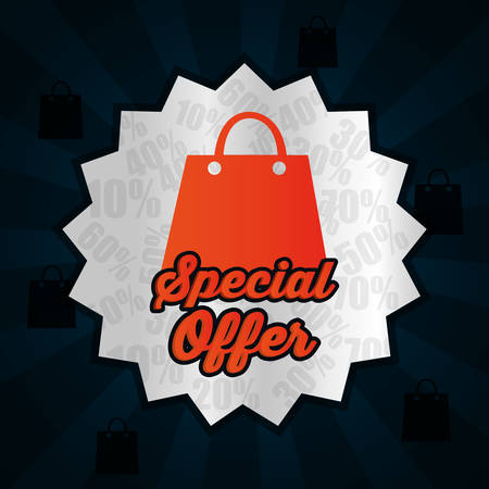 Big sales and special offers shopping design, vector illustrationのイラスト素材