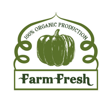 Organic food concept  about farm fresh icons design, vector illustration 10 eps graphic.のイラスト素材